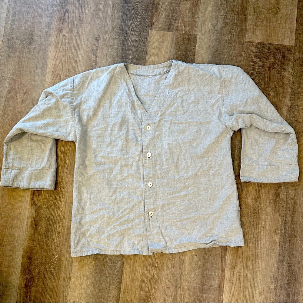 Women’s Linen Button-Up Top